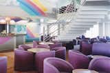 One of Platner’s last projects was a pair of English cross-channel ferries, the Fantasia and the Fiesta, for which he designed yellow Union Jack carpeting and lavender chairs.  Photo 12 of 13 in The Opulent Modernism of Platner