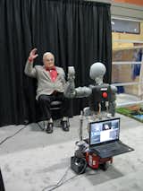 One-on-one fitness instruction plays a significant role in motivating seniors to stay in shape. A talking robot dubbed Bandit encourages a person seated in front of it to engage in customized exercises, ranging from easy to challenging. Although still in the research and testing stages, the robot is capable of leading a person through a series of arm movements or imitating arm movements modeled by the person. It’s one of six socially assistive robots, or SARs, being developed by the Interaction Lab of theViterbi School of Engineering at the University of Southern California. For more information, see Interaction Lab.