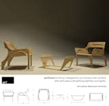 The SpriSeries of plywood furnishings, by Marymount University interior design student Terri Ashton.