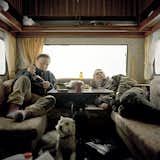 Relaxing in the trailer, Máze, 2005