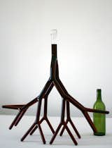 This root-like decanter, Carafe No. 5, is by Etienne Meneau, designed in 2008, fabricated in 2009.