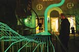 To lure visitors into an exhibition at San Francisco's Museum of Craft and Design, Wilson strung up solar-powered phosphorus-coated wires, creating a glowing path to the museum's front door.