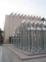 Here it is seen from the other side with Burden's Urban Light installation in front.