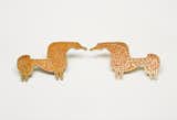 Horses’ Door Pulls, hand-cast brass with vermillion agate inlay, Evelyn Ackerman, 1959.  Photo 11 of 11 in A Marriage of Craft and Design by Miyoko Ohtake