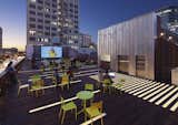 The rooftop of Austin's renovated Arthouse at the Jones Center features panoramic views of downtown Austin.