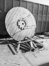 One of the original cable reels.