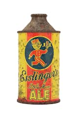 A can from the Esslinger's Inc. Brewery from the 1940s and 1950s featuring the Philadelphia company's mascot, the "Little Man."