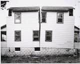 Gordon Matta-Clark is known for slicing structures, such as this bifurcated house.