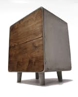 A highlight of IDS was the exhibit "Prototype: New Ideas for the Home." It presented works not currently in production by independent designers, who address the theme of innovative consumer products intended for mass production. In "Concrete Cabinet" (shown here) Jean Willoughby contrasts warm wood with industrial concrete.