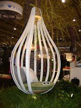 Toronto's Earth Inc., a landscape design firm, created a garden swing out of Corian, which features a jute rope suspending it from the ground. The design looks clean and organic, and seats two. Lauren Barker of Ogilvy & Mather explained that Corian is a very durable material for both indoors and out, as it's largely impervious to the effects of heat, cold, and sunlight degradation.