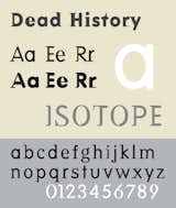"Dead History" designed by P. Scott Makela in 1990 is one of the 23 typefaces recently acquired by MoMA. Photo: Wikimedia Commons.  Search “history” from Carmody Talks Typefaces