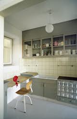 As part of the exhibit, MoMA installed a replica of Grete Schutte-Lihotsky's Frankfurt Kitchen. It was designed in the mid 1920's as part of a worker housing complex in Frankfurt.