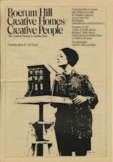 Brownstone Brooklyn creatively reimagined by a new middle class. A 1976 home tour poster by the Boerum Hill Association shows a “creative” brownstoner sculpting a brownstone. (Courtesy of Robert Korn.)  My Photos from Favorites