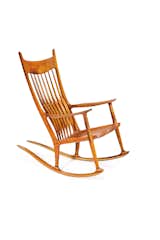 Signature rocker (1986-1989) by woodworking icon and celebrated furnituremaker Sam Maloof. Sold with original receipt and a signed copy of book Sam Maloof: Woodworker.