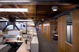 Interior view of 654 Minnesota UCSF Facilities Department view of open office and wood clad private offices