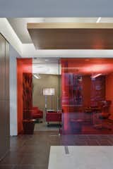 Rather than being designed as a traditional bank all about business, this project was applauded as being "hospitality-centric."