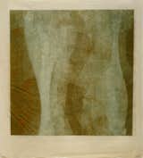 "I personally was trained as printmaker and have worked with many artists to produce editions.  While printmaking can be very innovative, there is a certain level of control necessary to reproduce the same results," says Murphy. "I find it very interesting that Bertoia used printmaking, in a way, to lose control and allow himself to explore his senses."

Untitled, 1687, c. 1940's, ink on rice paper, 16" x 15". Image courtesy Seraphin Gallery.