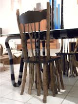 Pushed under the In the Round Table by Luflic is a Walking Chair by Toronto-based designer Ryan Legassicke.  Photo 6 of 13 in Made Design Shop and Gallery by Miyoko Ohtake