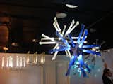Fine Art Lamps, known for their very traditional chandeliers, dipped their toes into the contemporary with the Catalyst collection, illuminated by LEDs.