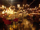 Quite the warm ethereal glow emanating from this lighting showroom.