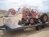 This tractor painted with the various books of the Bible was one of my favorite bits of the whole place. I liked that each book has an arrow pointing to the next one in sequential order. It's probably the coolest table of contents I've ever seen.