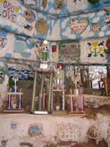 Here's one of the rooms inside the "Museum." It's really colorful and covered in the same kind of Christian messages as the rest of the place. The group of trophies was surprising, however. Some of them are prizes from a local tomato competition.