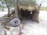 Beyond the visitor center, my favorite structure at this particular stretch of beach was this one. It's a replica of the kind of dwelling that the native Cahuilla Indians would have lived in.  Photo 5 of 12 in Hello from the Salton Sea by Aaron Britt