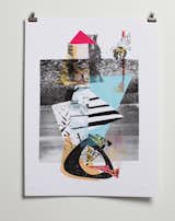 Mimicking collage is Scott Massey's Make Ready 1, a five-color print made in 2009.