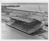 The stadium under construction in 1963. Photo courtesy Friends of Miami Marine Stadium.