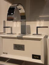 Rohl displayed its new Wave line of bathroom faucets, which includes an outdoor showered.
