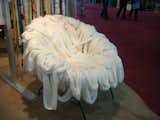 Combed cotton fibers are draped over a chair. Very Campana Brothers-esque.  Photo 12 of 24 in Peru Gift Show 2011 by Diana Budds
