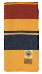 Bolder, bigger blocks of color define the Yellowstone blanket. Fittingly, a sun-baked yellow takes the lead.