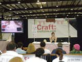 Throughout Saturday and Sunday, Make and its sister publication Craft hosted demonstrations. Though much of the festival featured technology-based projects, there was a large area dedicated to fabrics, clothing, knits, jewelry, and other crafts.  Photo 14 of 17 in Maker Faire 2011 by Miyoko Ohtake