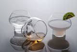 Jørn Utzon was most famous for designing the Sydney Opera House but also created a number of product designs. Architectmade discovered the 1949 drawings for these glasses, named Spring, in museum archives in Denmark. The glasses are stackable and can also be tipped on their side for cognac. When one drinks from them, the experience is meant to replicate that of drinking from a spring, hence the name.