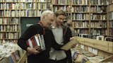 Hal and Oliver peruse the shelves of Counterpoint Books, a Los Angeles shop that appears in the film.