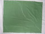 Fold the green fabric in half, width-wise, and draw out your Jabba shape in chalk.