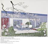 One of the great undersung disseminators of modernism was draftsman, illustrator, and renderer Carlos Diniz. This drawing of a home in Monarch Bay by Ladd and Kelsey Architects in Laguna Nigel is classic Diniz and is as good an ad for California at the start of the 1960s as anything.  Photo 8 of 13 in LACMA: California Design by Aaron Britt
