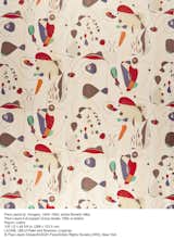 This textile design in rayon and cotton by Hungarian Paul Laszlo comes from his European Group collection from 1954 or before.