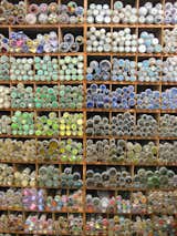 Buttons galore. Impossible not to get jazzed about sewing these babies on anything and everything, as there's a an epic bounty of colors, shapes, and styles, in ever medium—bone, wood, plastic enamel—imaginable.