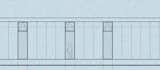 An exterior detail of the floor-to-ceiling windows that will be included in each of the kids bedrooms.