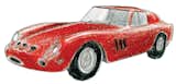 1962

Ferrari releases 250 GTO.  Search “法拉利(ferrari)race+day手表【A货++微mpscp1993】” from Un'Introduzione al Disegno Italiano
