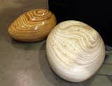 Having worked for Frank Gehry’s office, Eva Sobesky of Venice-based Eis Design says she “loves curves.” So when a client asked for outdoor furniture that was not typical, she came up with Pebbles, available in stacked wood, lightweight concrete and a cozy fabric.
