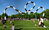 &quot;Puckelball&quot; is a variant of soccer played on a field that looks like it was attacked by giant moles with a goal designed by the Mad Hatter. Its creator, artist Johan Strom, thinks of it as a metaphor for life: &quot;Many live under the belief that life is a fair playing field, that both pitch halves are just as big and the goal always has at least one cross. But ultimately the ball never bounces exactly where you want it to and the pitch is both bumpy and uneven.&quot; The world's only Puckelball pitch is in Malmö, Sweden, a city with many other great playgrounds and public spaces as well. Definitely worth a trip!