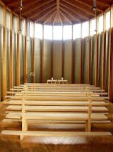 The peaceful chapel interior.