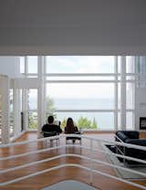 The pair take in the expanse of Lake Michigan. The Douglas House's views are completely unencumbered.
