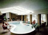 If there's a groovier picture of mid-century modernism I don't know it. This is the living room/indoor pool of the Defoe House Dow designed in Bay City, Michigan in 1941.