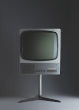 The FS80 television set is Rams' design from 1964; a metal frame holds up the plastic housing of the screen.
