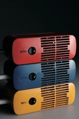 Much of Rams' design was defined by neutral hues. He may add a dash of color on a switch or a knob, but in the main his work was a sober affair. These HLD 4 hair dryers from 1970 tell a very different, very groovy story. Unmistakably Rams, but also with a sense of play you don't always find in his output.
