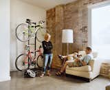 Sofa, Storage Room, and Shelves Storage Type Loft B tenants Melissa and Keith Bishop downsized from a 3,000 square foot space to a cozy 720 square foot loft. "We downsized our lives," Melissa says. "We streamlined."  Photo 8 of 19 in Loft by Cin Papuccio from Melissa and Keith Bishop, Loft B