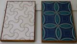 Founded in 1880, Rookwood Pottery was the first female-owned manufacturing company in the U.S. Rookwood, of Cincinnati, OH, has changed hands since then. Although most famous for their highly collectible pottery, they recently began producing tile again, and some are surprisingly modern, like these.
